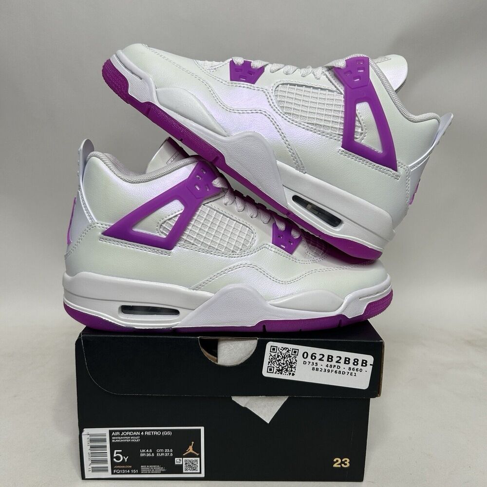 Nike Shoes Air Jordan 4 Retro GS “Hyper Violet/Pink” 2024